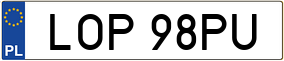 Trailer License Plate